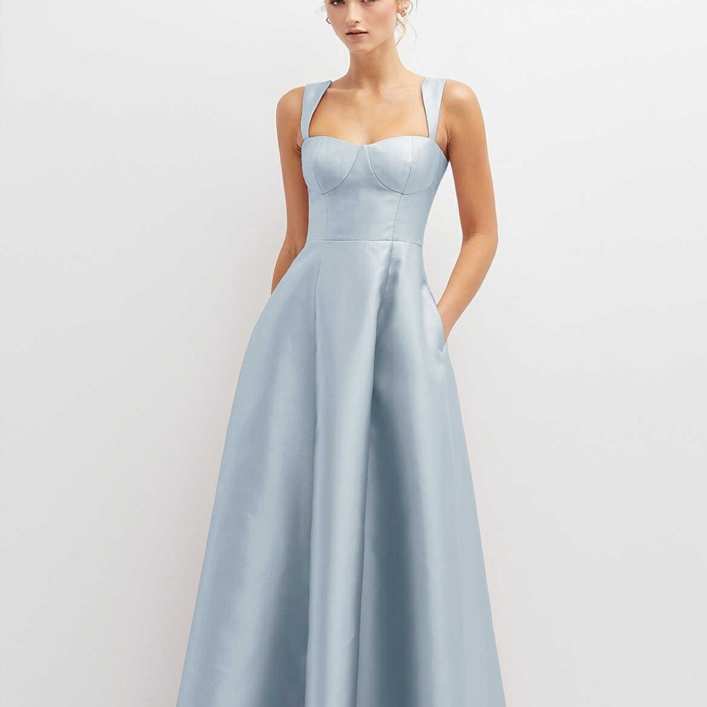ALFRED SUNG Light Blue Maxi Dress